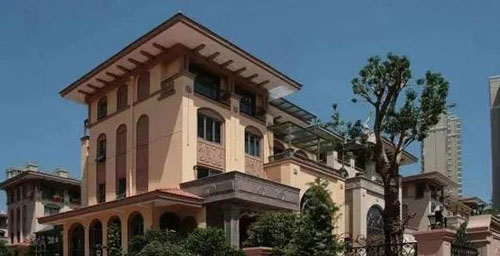 在農村小別墅用真石漆裝修外墻，效果圖美絕了